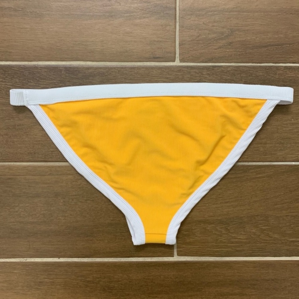 Beach Riot Becca Colorblock Ribbed Bikini Bottom - Picture 2 of 3